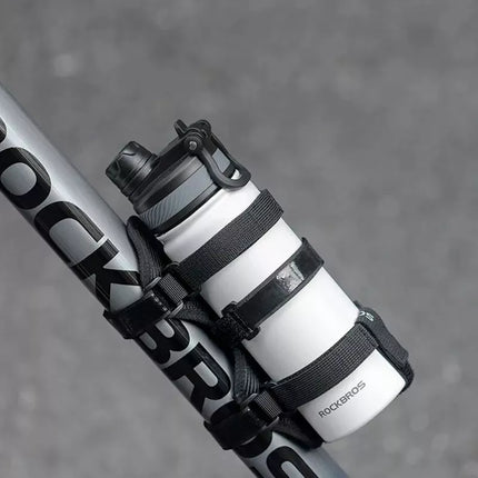 Rockbros 50210064001 Velcro tvirtinimo diržas dviračiui Bluetooth garsiakalbiui ar vandens buteliui - Juodas