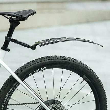 Rockbros FK-810 Folding Telescopic Bicycle Fender Set - Black