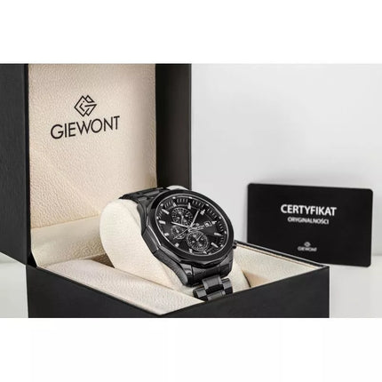 Men's Watch Giewont Chronograph Sapphire Black GW7290-B1