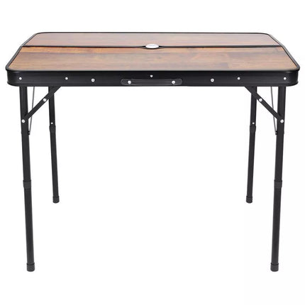 SULANKSTOMAS KEMPINGO STALAS 90x60x70cm IR 2 SUOLIUKAI 87x23x39cm, MEDINIS