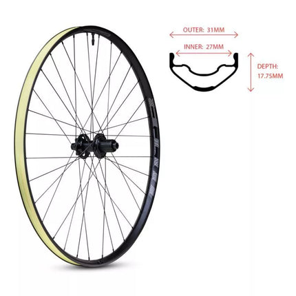 WTB PROTERRA ratlankis i27x29'' galinis 142x12 32 6 varžtai SH