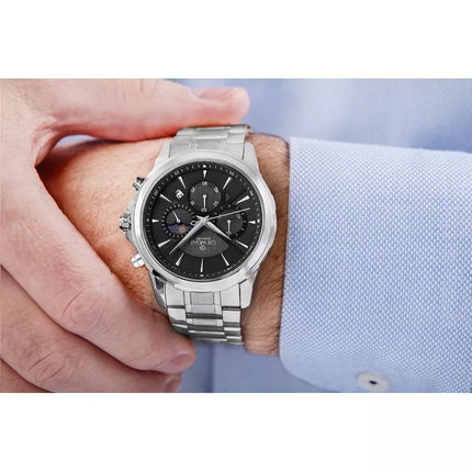 Giewont Chronograph Safyrinis Sidabrinis Vyriškas Laikrodis GW9460-B2