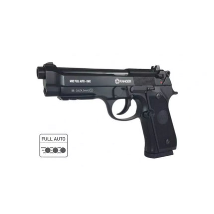 RANGER M92 FULL AUTO BLOWBACK air pistol, 4.5 BBs, 18 shots. KWC
