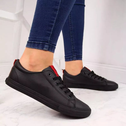 Big Star W DD274687 juodos ekoodinės žemaukštės sportbačiai