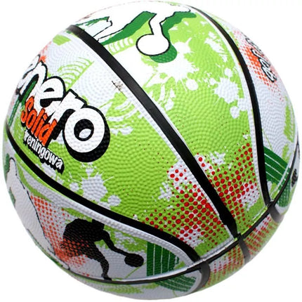 ENERO SOLID BASKETBALL SIZE 7 GREEN AND WHITE