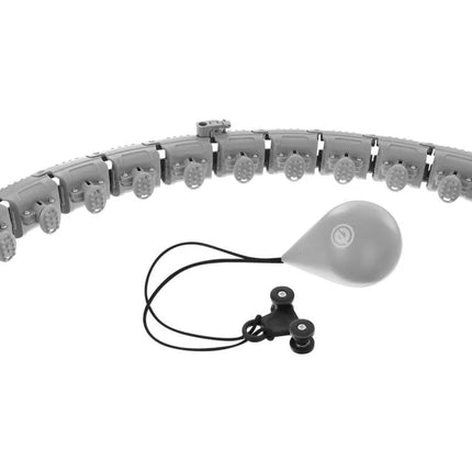 HULA HOP WITH MASSAGER AND WEIGHT GREY ENERO FIT