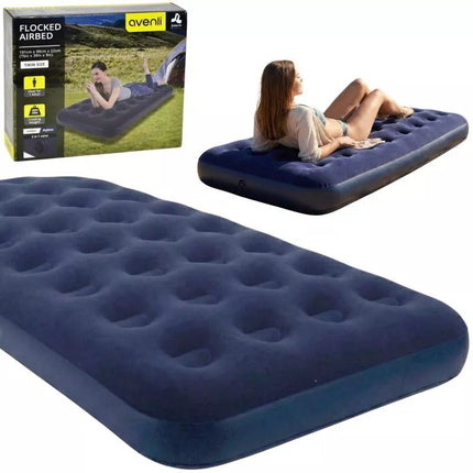 FLOCKED MATTRESS 1-PERSON 191x99x22CM 20334