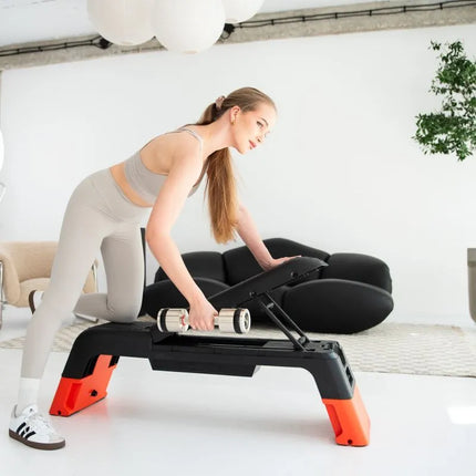 AS009 PRO AEROBIC STEP ADJUSTABLE WITH BENCH FUNCTION COMMERCIAL HMS
