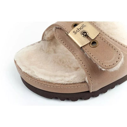 Scholl Iconic MEG Taupe W F303171062 Šlepetės
