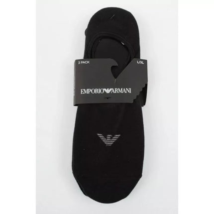 Emporio Armani Calza Micro Socks Cotton Black 3-Pack