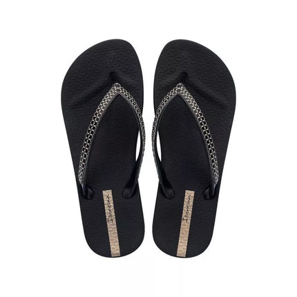 Ipanema moteriški flip-flop bateliai Mesh XI Plat Fem platforma juodi