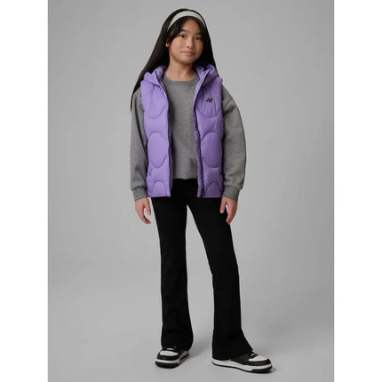 Girls' hooded vest 4F 4FJRSS26TVJAF355-51S