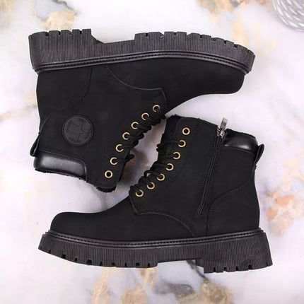 NAUJIENOS W EVE364A juodi izoliuoti žygio batai su užtrauktuku