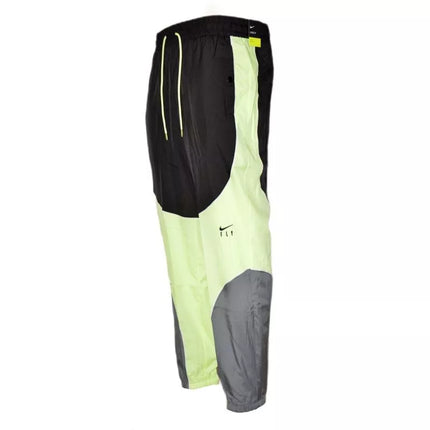Nike Swoosh Fly Kelnės Moterims Dūminė pilka/Juoda/Švelni geltona/Juoda - CZ3953-084