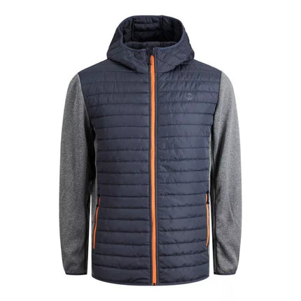 Jack&Jones JJEMULTI QUILTED JACKET 12182242 GREY MELANGE/SET-IN SLE
