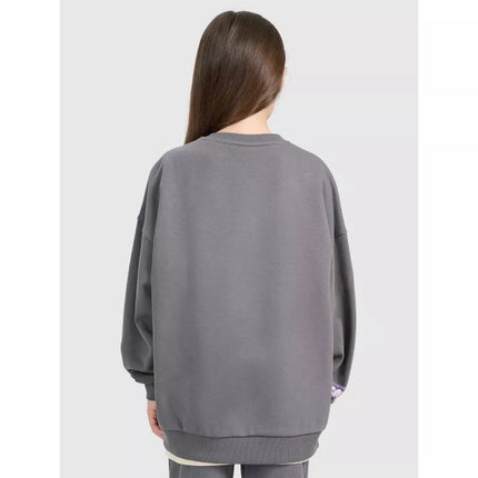 Oversized sweatshirt without a hood for girls 4F 4FJRAW25TSWSF2438-22S