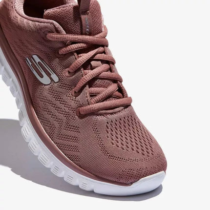 Skechers Graceful Get Connected Pink Women's Sneakers (12615-MVE)
