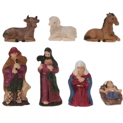 Kalėdų figurėlės 7 vnt. 6,5 cm
