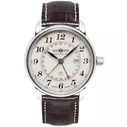 Men's Watch ZEPPELIN LZ127 Graf Zeppelin GMT 7642-5 + BOX