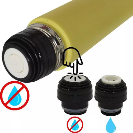 EXCELLENT HOUSEWARE 500ml kelioninis termosas, geltonas