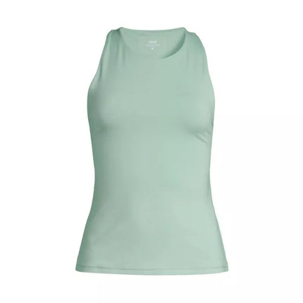 Casall Soft Touch Bra Tank Women's Training T-shirt Green - M