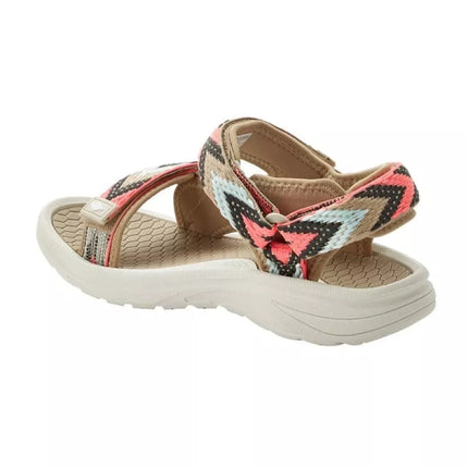 Lee Cooper women's shoes velcro sandals for summer on the beach light beige