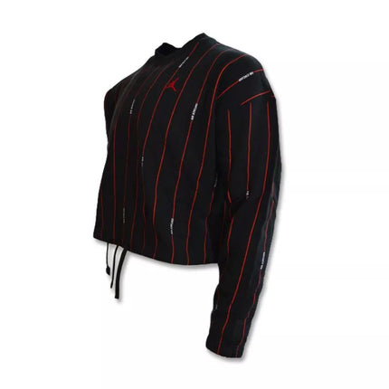 Air Jordan Essential Fleece Top Wmns Black/Varsity Red sweatshirt - DJ2623-010