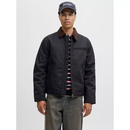Jack&Jones pilotų striukė JORNORREBRO WORKER JACKET 12282903 JUODA/VELVETINĖ C