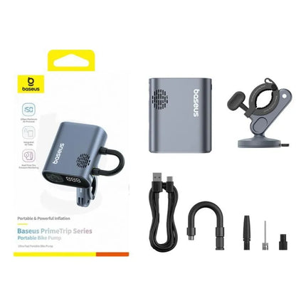 Baseus PrimeTrip Series Electric Bicycle Pump with Digital Display - Black