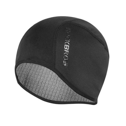 Rockbros juoda izoliuota/softshell kepurė šalmui