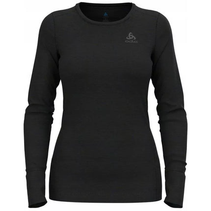 Odlo BL TOP crew neck l/s MERINO 200 women's T-shirt size S Black
