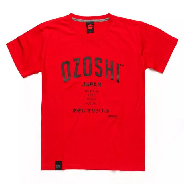 Ozoshi Atsumi M T-shirt raudona O20TS007