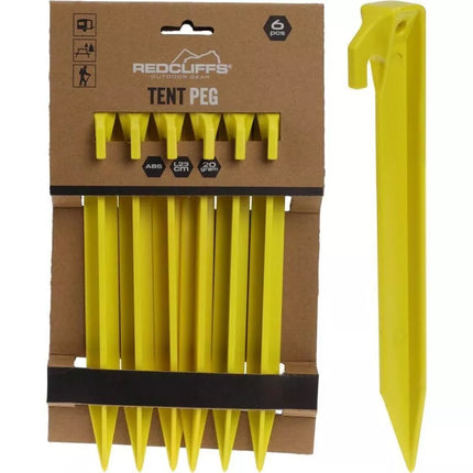 PALAPINĖS KUOLIUKAI 23CM PLASTIKINIAI, 6 VNT. RINKINYS REDCLIFFS