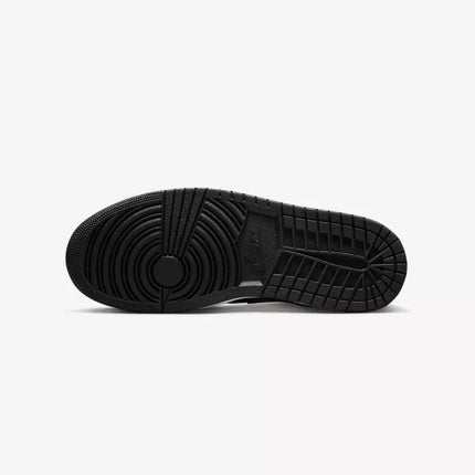 Air Jordan 1 LOW Black/Fire Red/White sports shoes - 553558-063