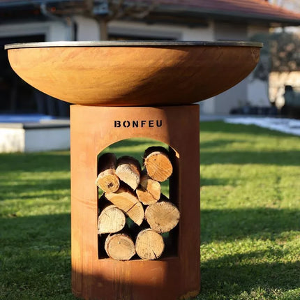 BF Bonbiza XL atviras rūdinto metalo sodo židinys