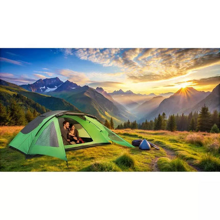 4-PERSON COMFORT TENT 330x250x105CM ENERO CAMP