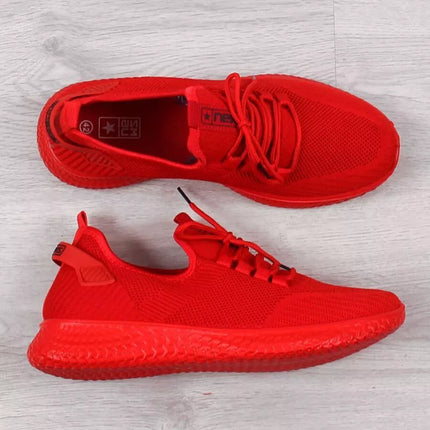 NEWS M EVE266B red textile sports shoes