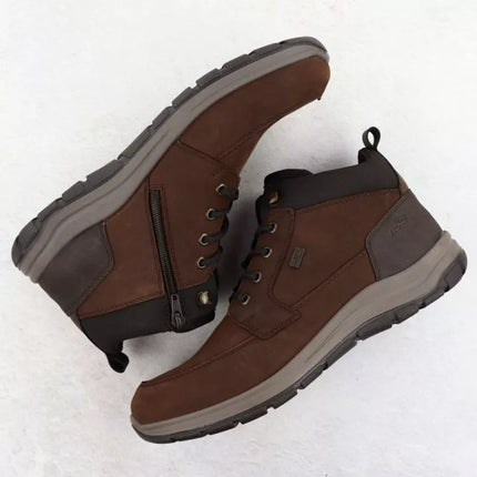 Rieker 03630-22 men's brown leather waterproof ankle boots