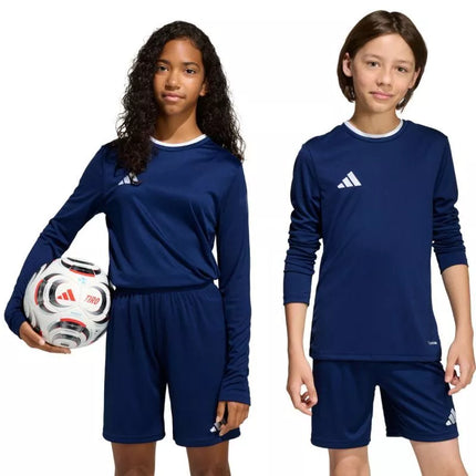 adidas Entrada 26 ilgomis rankovėmis marškinėliai tamsiai mėlyni KF5877