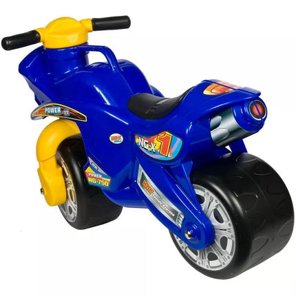Vaikiškas paspiriamasis automobilis SPEED ENERO 68x29x49/32cm GELTONAS MĖLYNAS