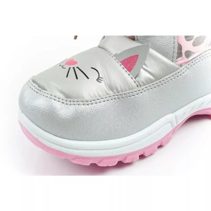 Leomil winter boots children's snow boots kitten fur warm for girls
