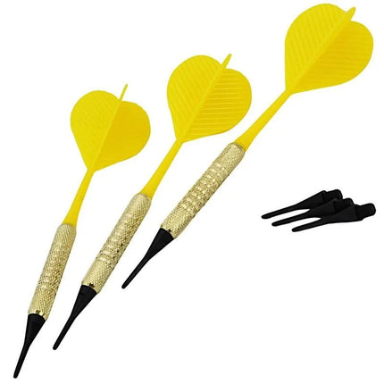 DARTS PLASTIC DARTS 3 PCS SAFE BEST SPORTING - YELLOW