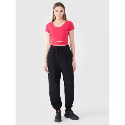 Women's crop top plain t-shirt 4F 4FRSS25TTSHF2695-54S