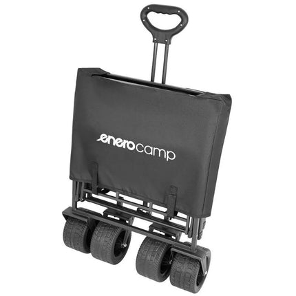 DELUXE FOLDABLE TRAVEL AND BEACH STROLLER 90x57x73-96CM WITH HANDLE BLACK