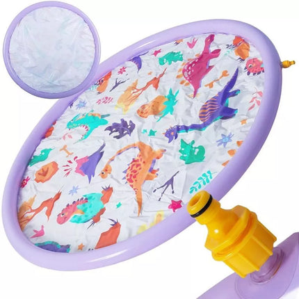 ROUND INFLATABLE MAT 154x7CM PLAYGROUND FOUNTAIN DINOSAURS 51627