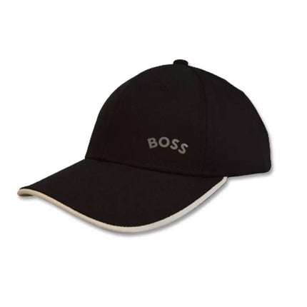Hugo Boss Drąsiai išlenkta beisbolo kepuraitė, juoda - 50495855-001
