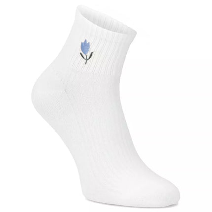 Women's high bamboo cream socks Filippo SD-AN06
