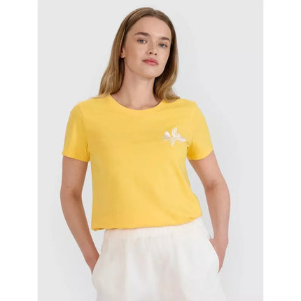 Women's regular printed T-shirt 4F 4FRSS25TTSHF2693-71S