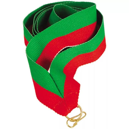 Juosta 11 mm - žalia ir raudona