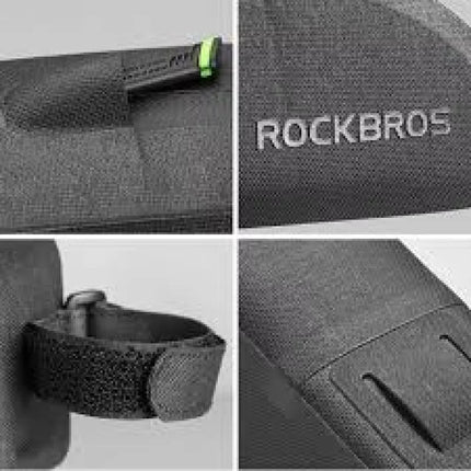 Rockbros atsparus vandeniui rėminis krepšys 1l juodas